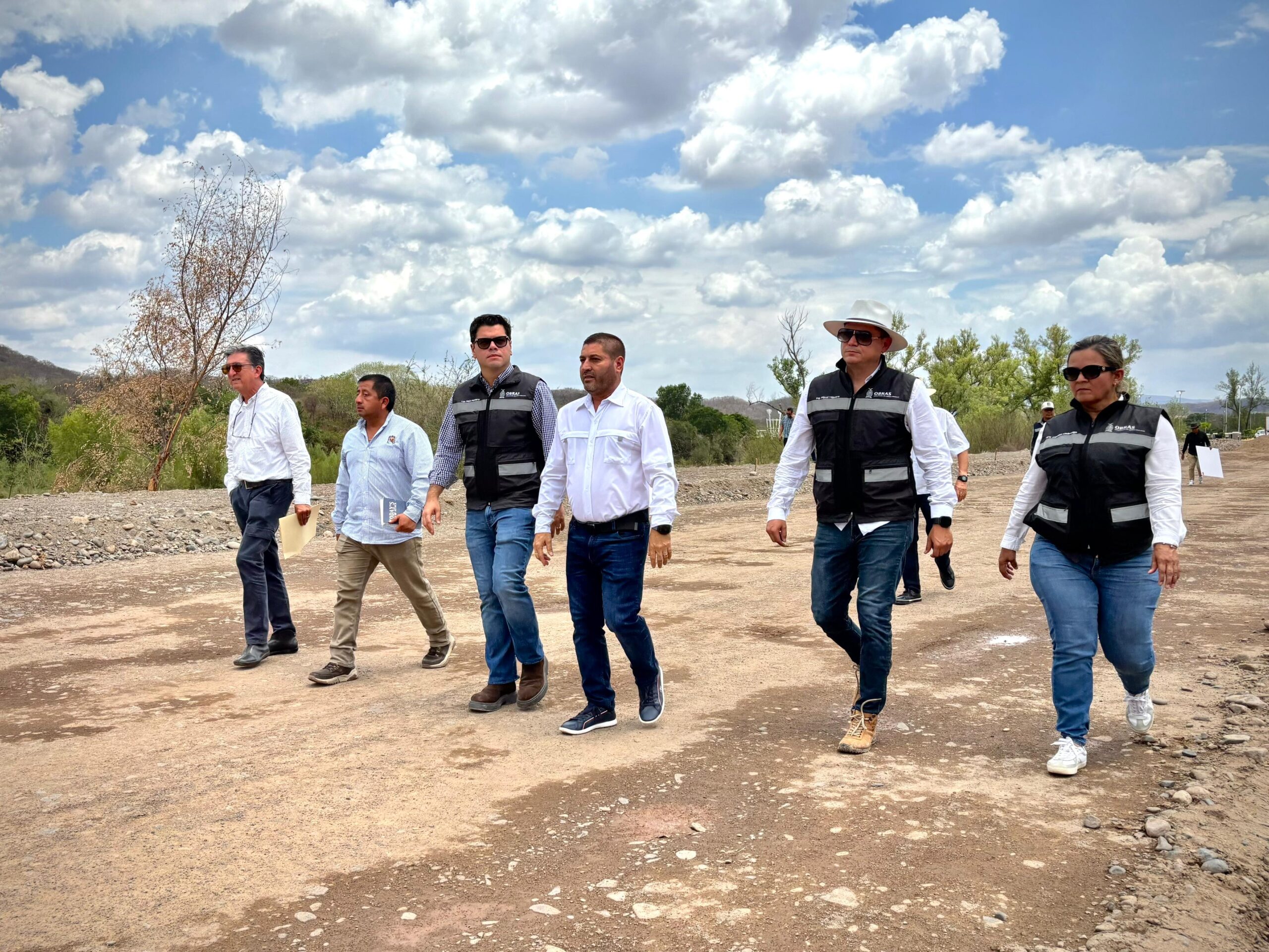 Segunda etapa del malecón de Badiraguato lleva un avance del 45%