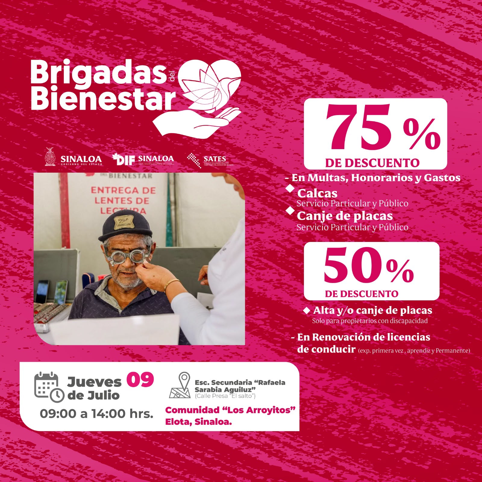 Llegan a Elota los descuentos en Adeudos Vehiculares en la Brigada del Bienestar del DIF