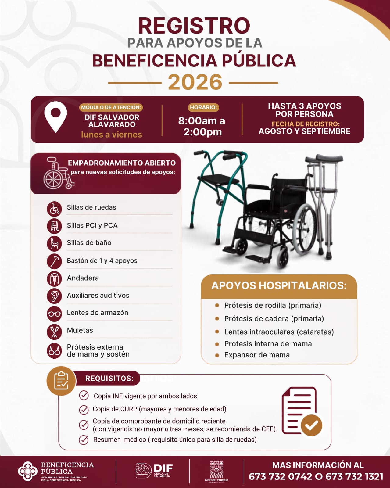 Abre DIF Salvador Alvarado registro para apoyos de la Beneficencia Pública