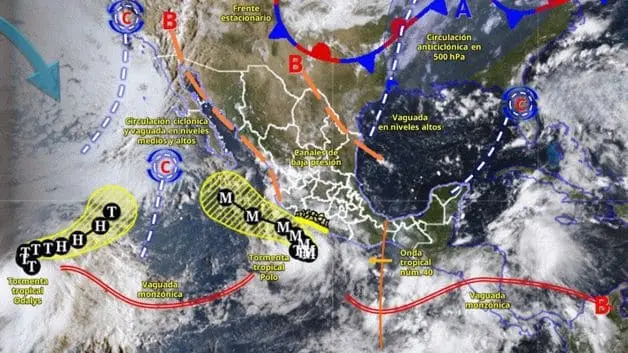Se prevé la aproximación de un nuevo frente frío a la frontera norte de México.