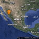 SISMO Magnitud 4.3 Loc 47 km al NORESTE de EL FUERTE, SIN 25/10/26 07:22:35 Lat 26.81 Lon -108.45 Pf 5