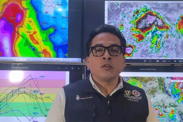 El Instituto Estatal de Protección Civil de Sinaloainició acciones preventivas ante la posible trayectoria hacia el estado de la depresión tropical Veinte-E, que podría convertirse este miércoles en la tormenta tropical Simón y alcanzar fuerza de huracán el viernes.