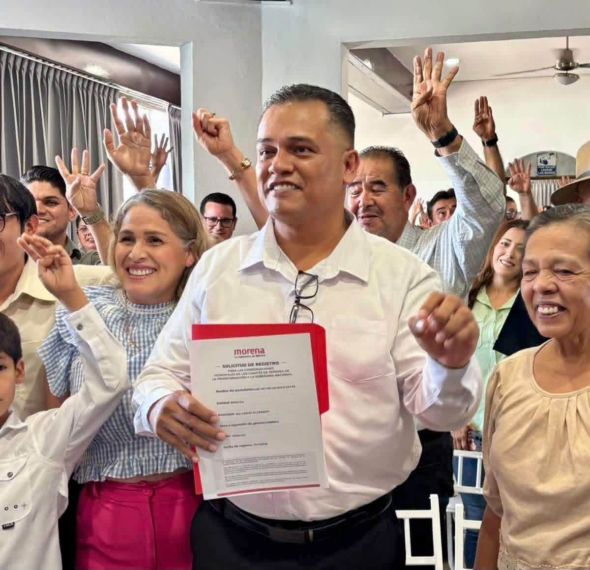 Guamúchil: Luis Víctor Velazco Zayas se registra para buscar coordinación municipal de Morena